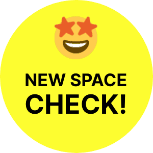 NEW SPACE CHECK!